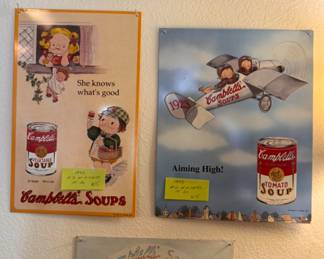 Campbell's tin signs