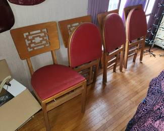 MCM folding chairs set