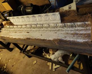 Vintage plaster crown molding