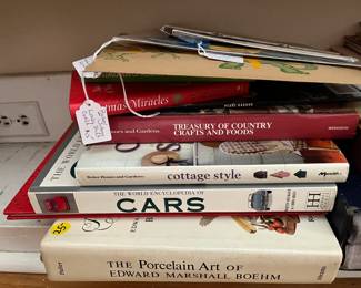 Book Assortment in Cabinet #1 of 2 in Living Room