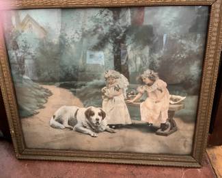 Framed Art Vintage Print