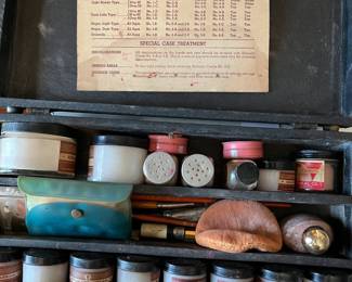 RARE & Vintage MORTICIANs Kelmetic Makeup w/Products Box