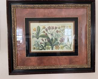 Herb/Floral Framed & Matted Wall Art