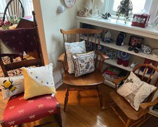 Books, Collections, Decorative Pillows, Chair & Rockers