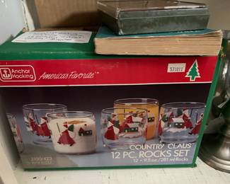 Vintage Christmas Glassware/Complete Set
