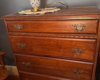 Rare Decorative Handles on Vintage Dresser