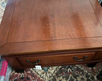 Large Broyhill Coffee/Sofa Table w-Drawers in Family Room