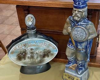 Jim Beam whiskey decanters