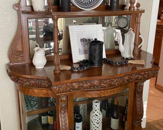 Antique oak china cabinet