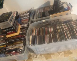 CDs, DVDs and VHS