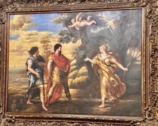 Majestic large signed oil
