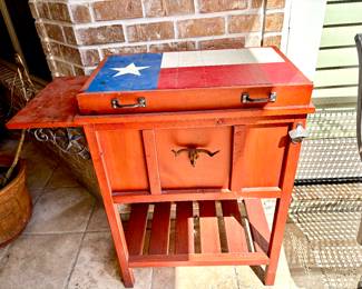 Wooden Texas cooler
