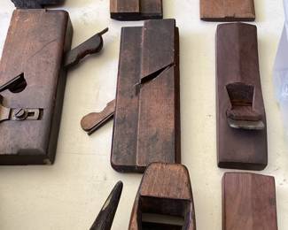 Vintage antique hand plane  woodwork  iron blade smooth  jointer Jack scrub planner tool and vintage wood planes