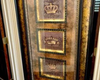 Striking large jewel crowns art
