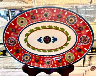 Colorful serving pieces
