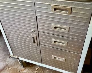 1 of 2 Metal storage cabinet