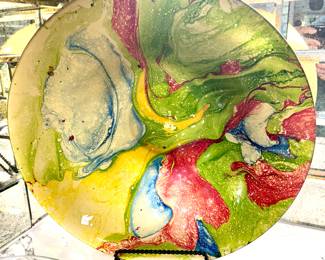 Colorful glass charger