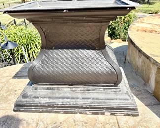 Iron table base