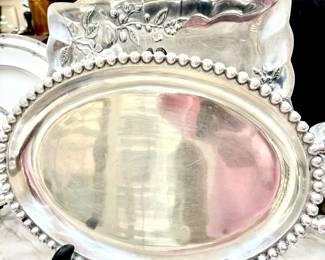 Pewter serving pieces