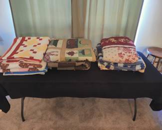 QUILTS $25 EACH EXCEPT WOOL ONE IS $50