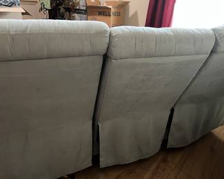 Light Blue Recliner Sofa