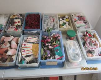 Boxes of Craft Supplies