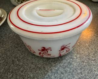 vintage Hazel Atlas milk glass