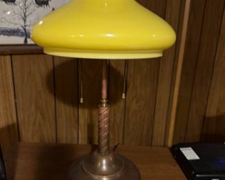 electrified vintage oil lamp