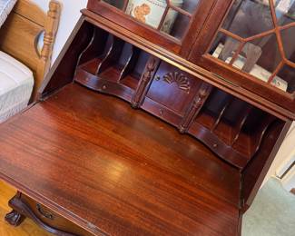 antique mahogany secretary with hidden compartments