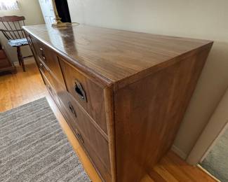 full sized dresser with matching chest