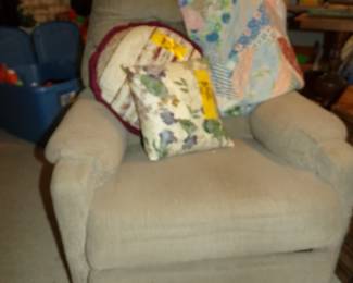 Recliner and Pillows
