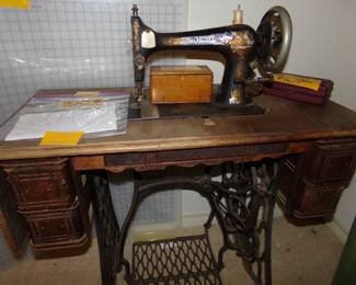 This is over a 125 years old. It is suppose to be very Valuable. It has many Extra parts to do zig zag and etc.........LOOK it Up!!!!!