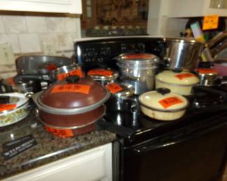 Pots and Pans of ALL sizes 