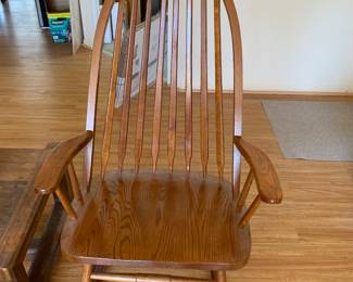 Wide seat rocking chair