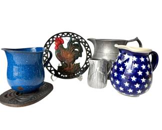 Country Pitchers & Decor