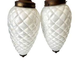 Vintage pendant swag lamps