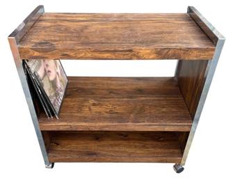Vtg bar cart / Record Stand