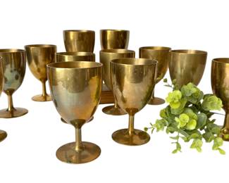Brass Wine Glasses