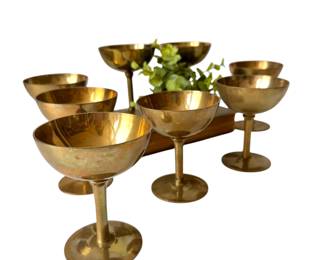 Brass Champagne Glasses