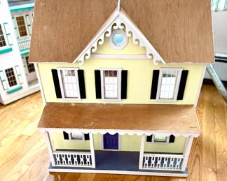 Vintage Yellow Dollhouse