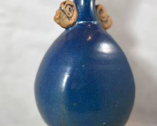 Unusual Blue Pottery Vase