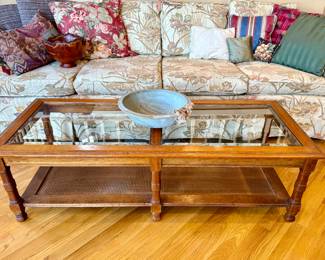 MCM Glass Top Coffee Table