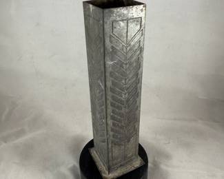 Ortak Scotland Pewter Vase (based on F.L. Wright design)