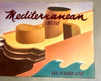 Cunard Cruise Line Original Sketch