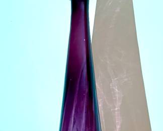 Handblown Amethyst Glass Vase