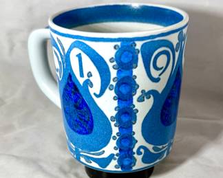 1969 Royal Copenhagen “Annual Mug” w/Sterling Medallion