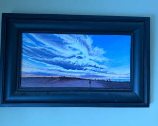Framed Original Oil on Canvas “Sandwich Sunset” by Kreitman