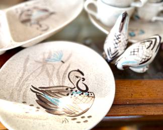 “Bob White” Plate, Salt/Pepper Shakers