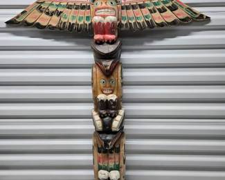 Wood Eagle Totem