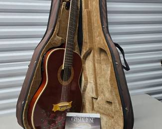 Authentic Crystal Rose Esteban Guitarcase Set